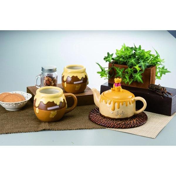 日本 sunart 迪士尼 小熊維尼 蜂蜜罐系列|陶瓷馬克杯 陶瓷茶壺 - 富士通販