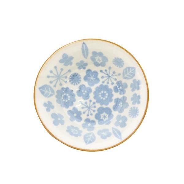 日本製 BISQUE 美濃燒 海鷗 花 陶瓷碗 |湯碗 飯碗 沙拉碗 - 富士通販