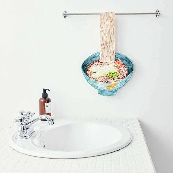 日本 YOU+MORE! 豆皮烏龍麵毛巾|運動毛巾 擦手巾 - 富士通販