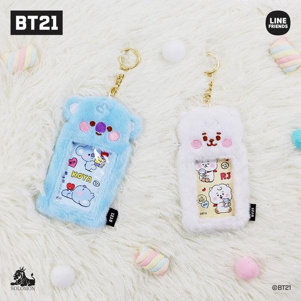 BT21 毛絨絨卡套|防彈少年 BTS 證件卡套 悠遊卡套 - 富士通販