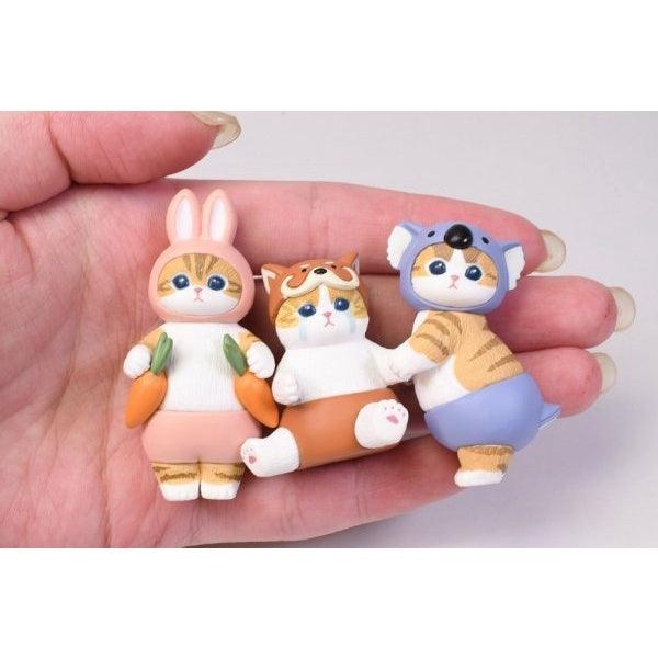 日本 貓福珊迪動物褲褲裝扮公仔 扭蛋|無尾熊 狐狸 粉紅兔 熊 小熊貓 - 富士通販