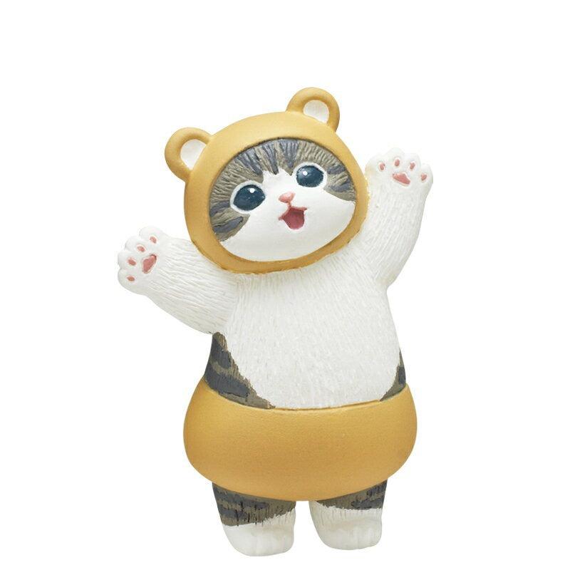 日本 貓福珊迪動物褲褲裝扮公仔 扭蛋|無尾熊 狐狸 粉紅兔 熊 小熊貓 - 富士通販