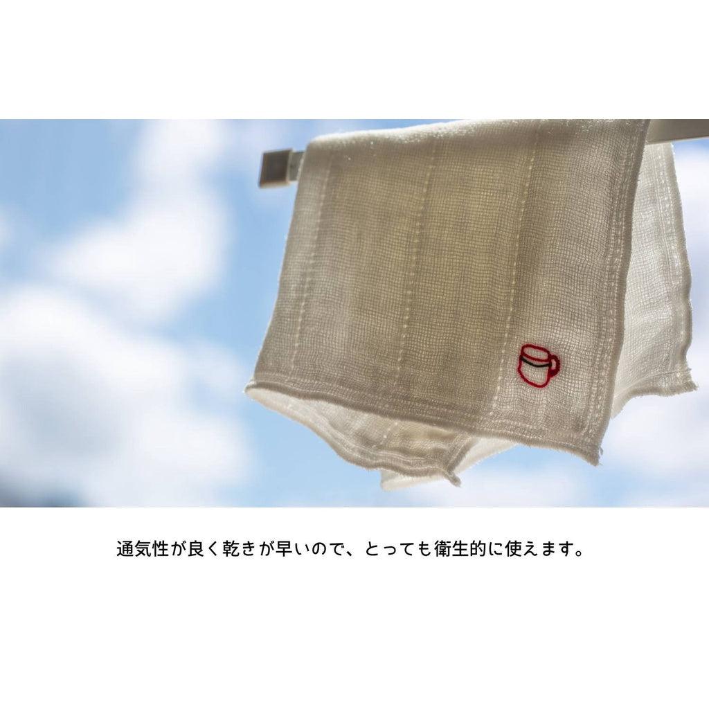 日本製 原田織物 八重紗精繡家事布|吸水 乾 透氣 輕柔 - 富士通販