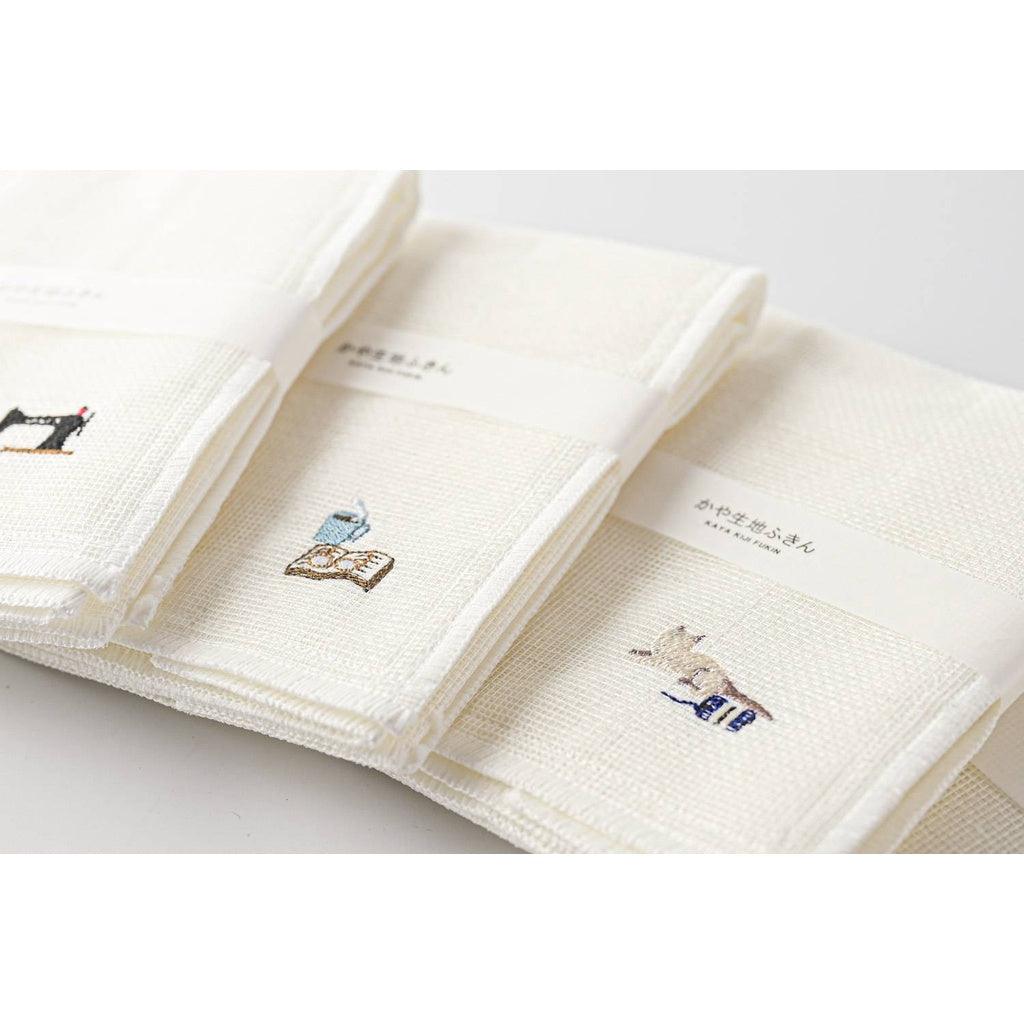 日本製 原田織物 八重紗精繡家事布|吸水 乾 透氣 輕柔 - 富士通販