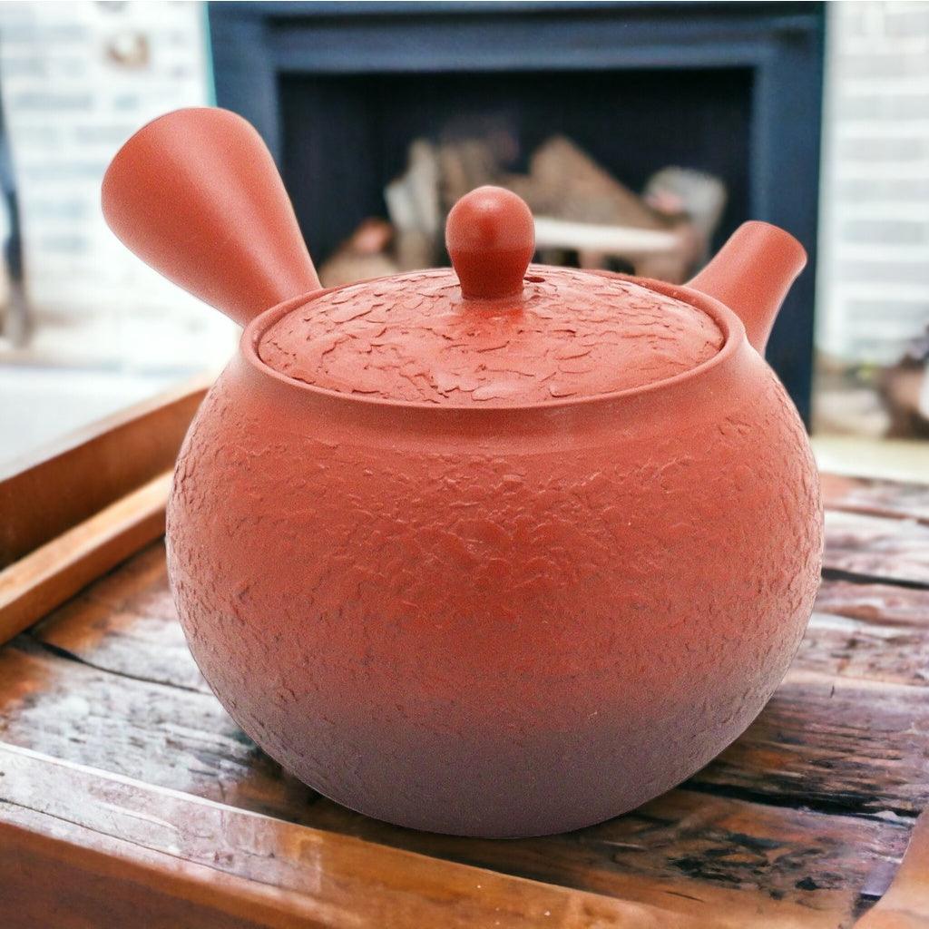 日本製 常華燒 竹春小丸黑灰 深蒸茶壺|側把壺 陶瓷茶壺 - 富士通販