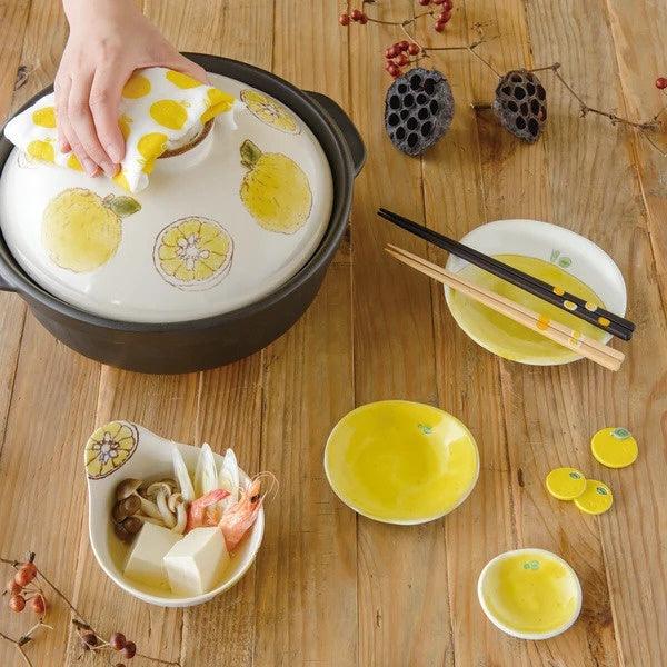 日本製 手繪 柚子 餐具系列 陶瓷碗 陶瓷盤|飯碗 水果盤 甜點盤 - 富士通販