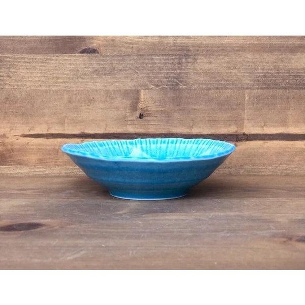 日本製 美濃燒 彫十草 海洋 餐盤|點心盤 蛋糕盤 水果盤 - 富士通販