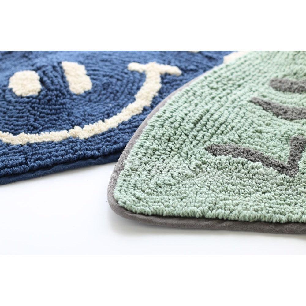 日本 TOMO 半圓笑臉地墊|廚房地墊 浴廁地墊 玄關地墊 - 富士通販