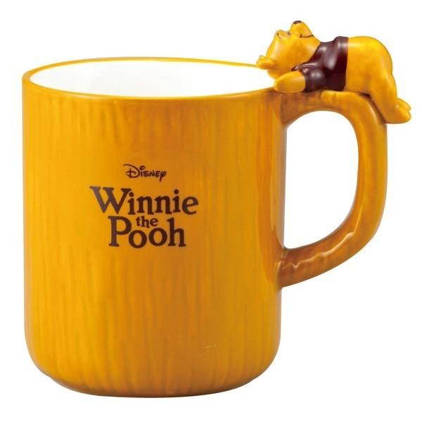 日本 迪士尼 小熊維尼 樹幹款 杯緣子馬克杯 260cc|咖啡杯 水杯 - 富士通販