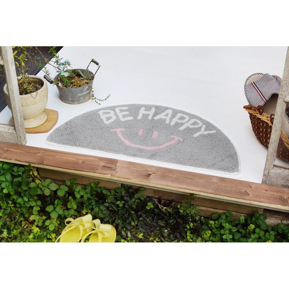 日本 TOMO 半圓笑臉地墊|廚房地墊 浴廁地墊 玄關地墊 - 富士通販