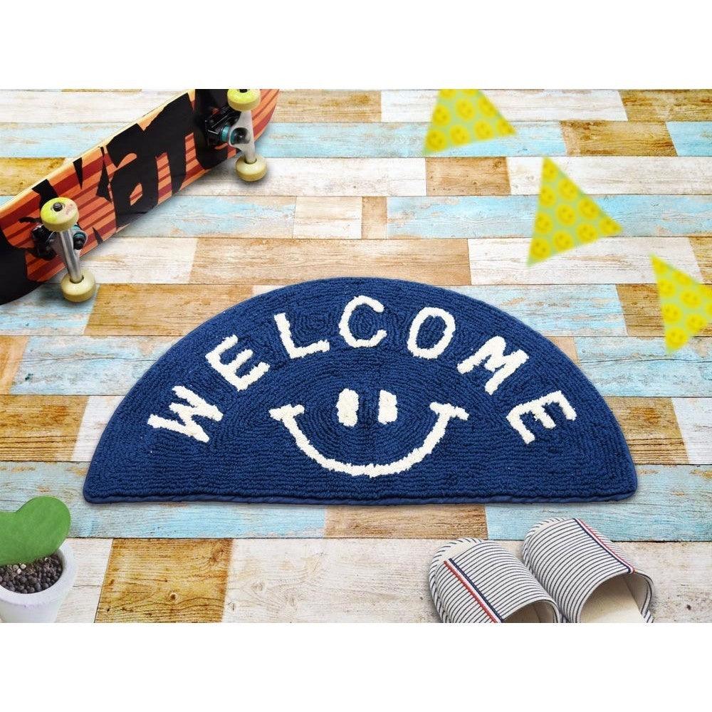 日本 TOMO 半圓笑臉地墊|廚房地墊 浴廁地墊 玄關地墊 - 富士通販