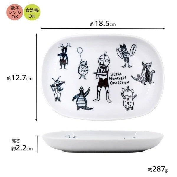 日本製 ULTRAMAN 奧特曼 造型陶瓷餐具|餐碗 橢圓盤 - 富士通販