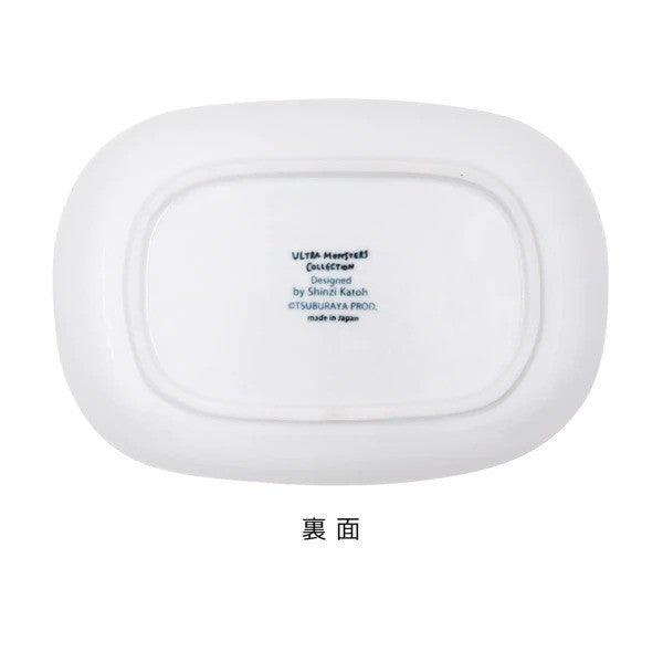 日本製 ULTRAMAN 奧特曼 造型陶瓷餐具|餐碗 橢圓盤 - 富士通販