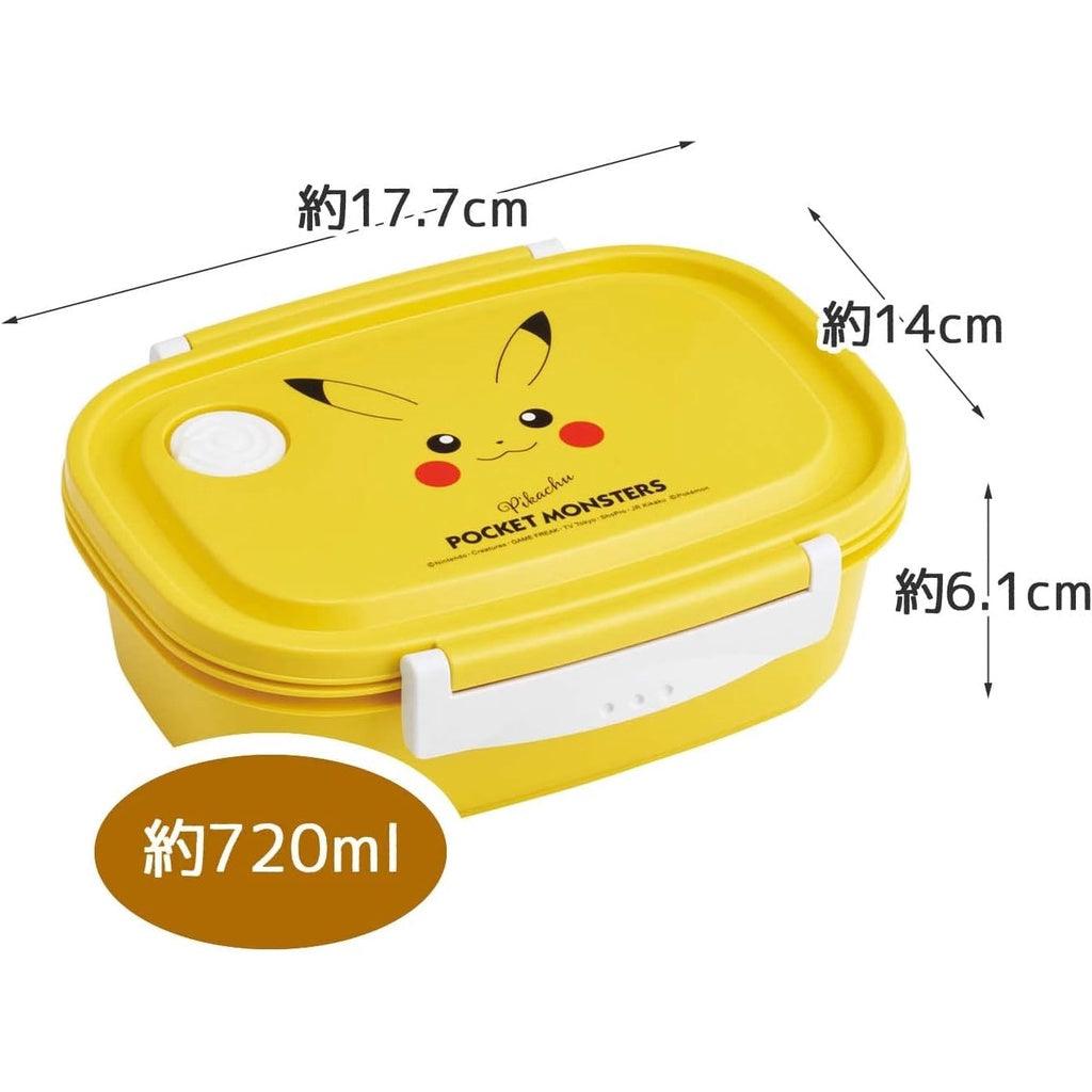 日本製 Skater 皮卡丘兒童便當盒 L|分隔 大容量 輕量 可微波 - 富士通販