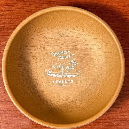 日本製 Snoopy 木紋 露營 餐盤 湯碗|兒童餐盤 - 富士通販