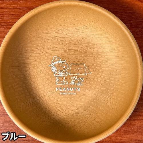 日本製 Snoopy 木紋 露營 餐盤 湯碗|兒童餐盤 - 富士通販