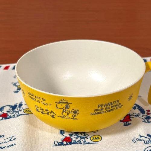 日本製 Snoopy 木紋 露營 餐盤 湯碗|兒童餐盤 - 富士通販