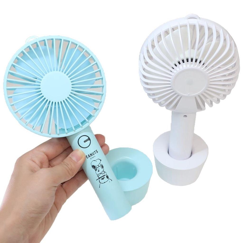日本 史努比 Snoopy 白色 手持風扇|usb風扇 桌上型電風扇 - 富士通販