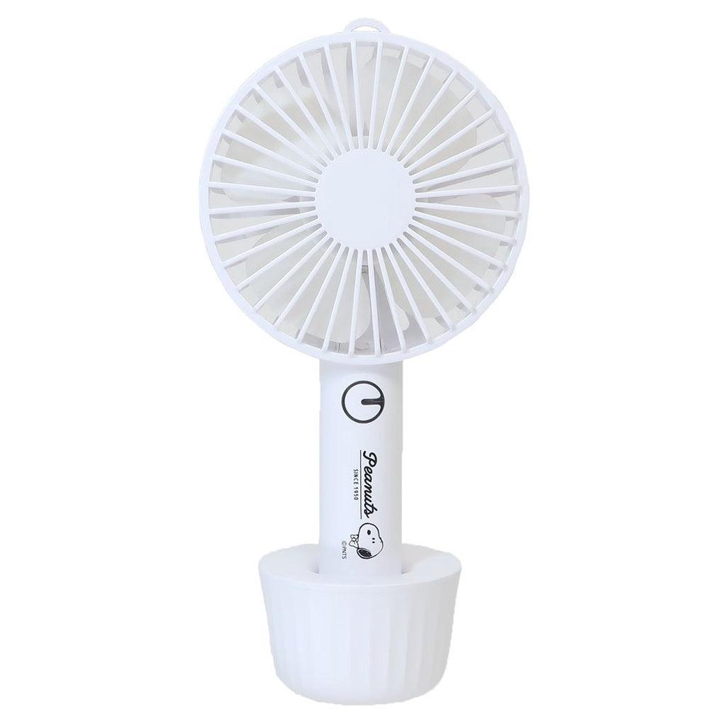 日本 史努比 Snoopy 白色 手持風扇|usb風扇 桌上型電風扇 - 富士通販