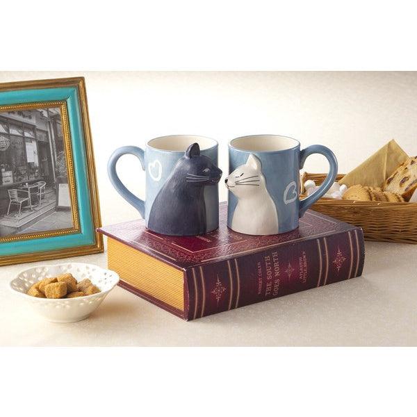 日本 sunart 貓咪親親對杯|馬克杯 咖啡杯 - 富士通販