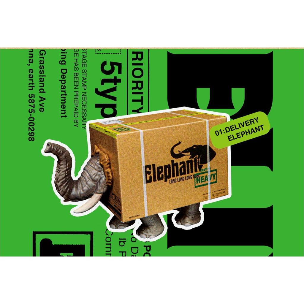 日本 T-arts 熊貓之穴 快遞包裹動物園 扭蛋|大象 鱷魚 鯊魚 刺蝟 兔子 - 富士通販