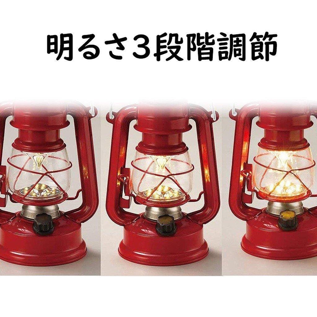 日本 WARM HEURE 復古LED油燈|手提掛燈|露營燈|夜燈-四色可選 - 富士通販