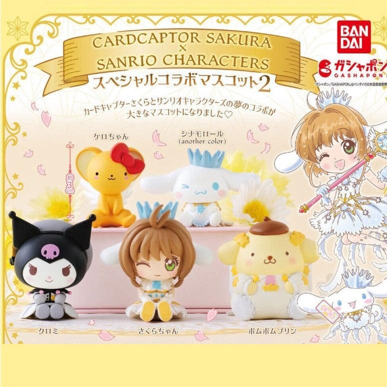 日本 庫洛魔法使x三麗鷗P2 坐姿公仔|小櫻 庫洛米 小可 布丁狗 大耳狗 三麗鷗扭蛋 - 富士通販