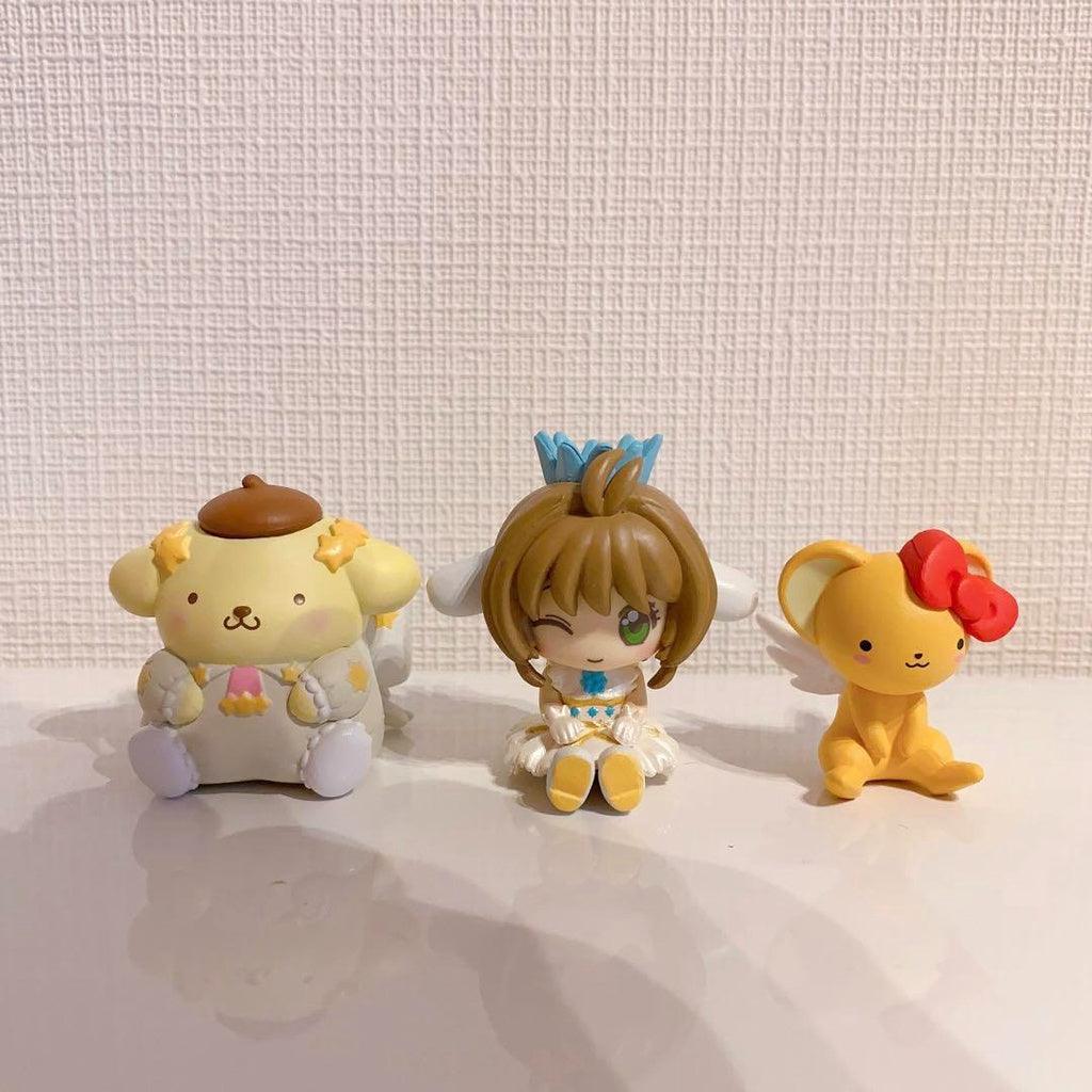 日本 庫洛魔法使x三麗鷗P2 坐姿公仔|小櫻 庫洛米 小可 布丁狗 大耳狗 三麗鷗扭蛋 - 富士通販