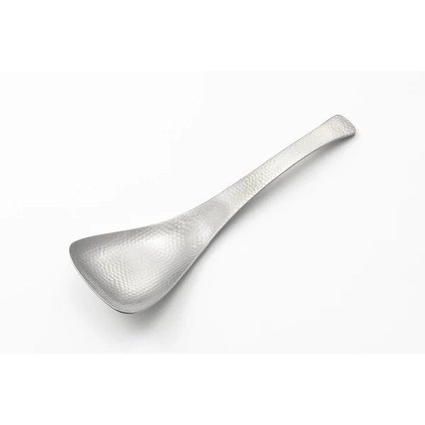 日本製 YOSHIKAWA 吉川 啞光 槌目小湯匙 漏勺|不鏽鋼湯匙 - 富士通販