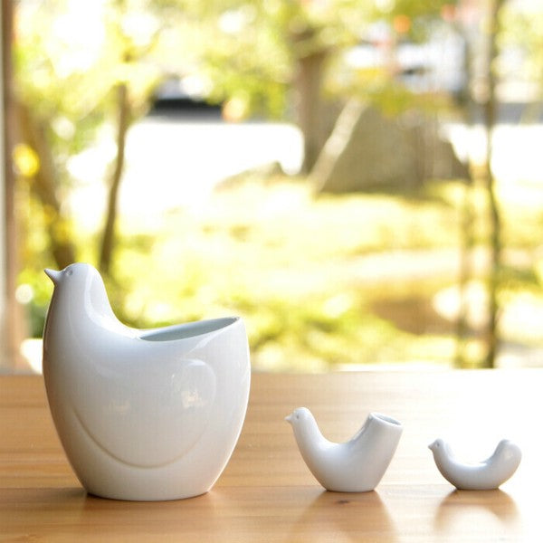 日本製 白山陶器 波佐見燒 陶瓷鳥型筷架 | POPPO 筷架 餐具架 伴娘禮物 戒指架 名片擺件