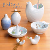 日本製 白山陶器 波佐見燒 陶瓷鳥型筷架 | POPPO 筷架 餐具架 伴娘禮物 戒指架 名片擺件
