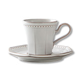 日本製 ROOTS Coline 法式古典白 陶瓷 咖啡杯 甜點盤 | 下午茶組