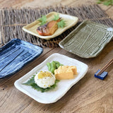 日本製 美濃燒 經典四色角皿 | 方盤 魚盤 燒物 烤物 居酒屋 串炸盤 小菜 前菜盤