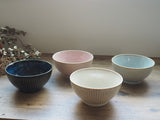日本製 美濃燒 撥水十草 線條茶碗 四色 | 陶瓷碗 飯碗 湯碗 大碗 十草碗 沙拉碗 小缽