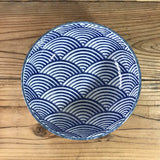 日本製 美濃燒 白雪青海波大碗 | 拉麵碗 大缽 大碗公 陶瓷碗 沙拉碗