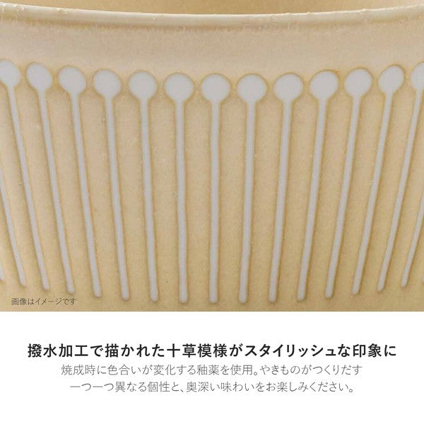 日本製 美濃燒 Albee 線條十草多用碗 13cm | 沙拉碗 深碗 麥片碗 優格碗 甜點碗 日本製碗