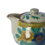 日本製 九谷燒 美山窯 冰裂紋花鳥茶壺 360cc | 手繪花鳥 泡茶壺 花茶壺 陶瓷茶壺 禪風茶器