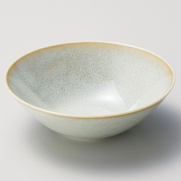 日式碗 日本製 日式雅緻霧白釉陶碗 13.5cm｜美濃燒 陶餐碗 湯碗 飯碗 復古碗 美濃燒碗 日本食具