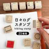 日本製 Stamp Marche 木頭手帳印章 多款 | 子彈筆記 手帳素材 木質印章