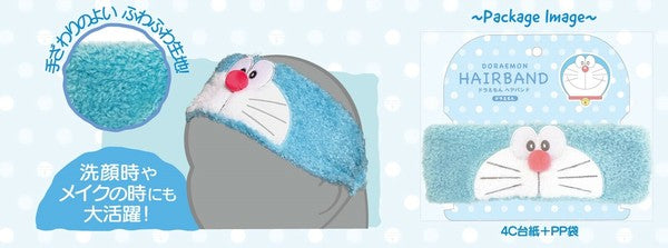 日本 星之卡比 哆啦a夢 洗臉髮帶 | 絨毛頭巾 吸水髮帶