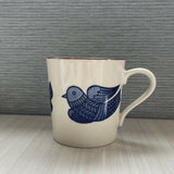 日本製 ARDEA 美濃燒 輕量馬克杯 | 北歐風 花與鳥 咖啡杯 水杯