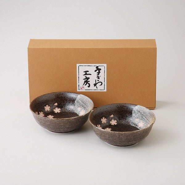 日本製 美濃燒 櫻之舞飯碗禮盒 | 日式對碗 夫妻碗 新婚 喬遷 送禮