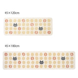 日本製 OKA Rhythm 節奏貓咪再生紗可機洗地墊 45×120cm 45×180cm 廚房地墊 廚房腳踏墊 日本代購