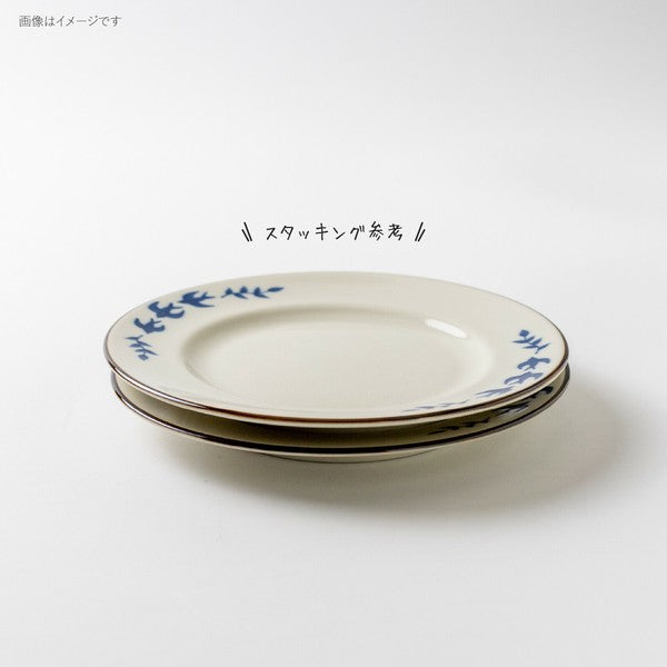 日本製 美濃燒 tsubame 藍色燕子陶瓷碗盤 | 陶瓷盤 圓盤 麥片碗 湯碗