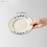 日本製 美濃燒 tsubame 藍色燕子陶瓷碗盤 | 陶瓷盤 圓盤 麥片碗 湯碗