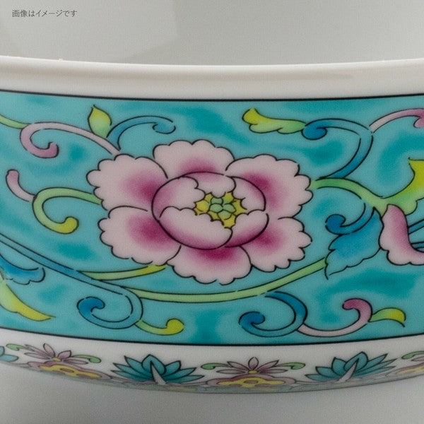 日本製 美濃燒 復古宮廷 唐草花紋拉麵碗 | 中國風 拉麵碗 碗公 湯碗 大碗 大昭和花凛 日本拉麵碗