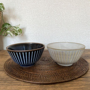 日本製 美濃燒 陶瓷 窯變12CM碗-藍/灰｜日式餐具陶瓷碗 茶碗飯碗 - 富士通販