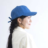 日本 Gloria 100%棉 蝴蝶結休閒棒球帽 | 後綁帶 老帽 鴨舌帽 休閒帽 時尚帽子 蝴蝶結帽