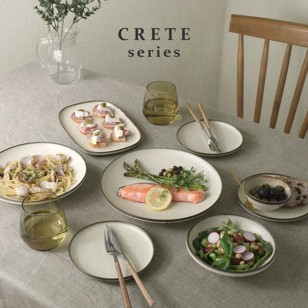 日本製 美濃燒 CRETE 米色圓盤 深盤 |  6吋/8吋盤 點心盤 麵包盤 義大利麵盤
