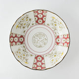 日本製 美濃燒 Awasaka 仁峰菊型深盤 2入禮盒 | 68深皿 吉祥紋樣 餐盤 菜盤 深盤